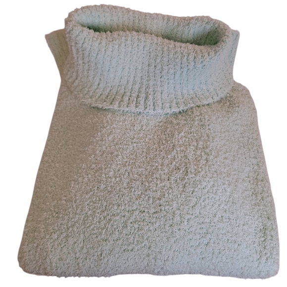 Inner Circle Turtleneck Sweater Womens Mint Green Plush Size M - Picture 3 of 8